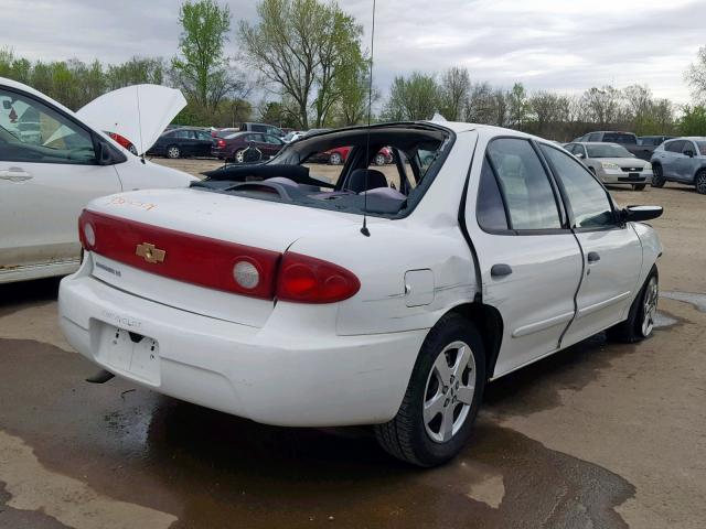 1G1JF52F847371320 - 2004 CHEVROLET CAVALIER L WHITE photo 4