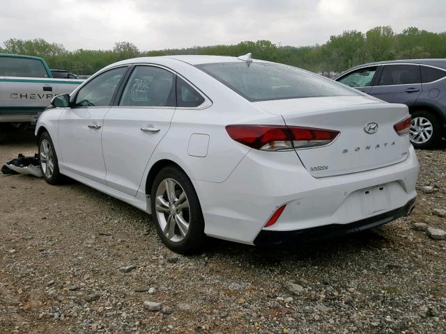 5NPE34AF4JH667259 - 2018 HYUNDAI SONATA SPO WHITE photo 3