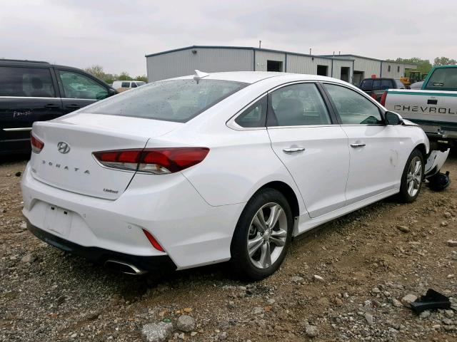 5NPE34AF4JH667259 - 2018 HYUNDAI SONATA SPO WHITE photo 4