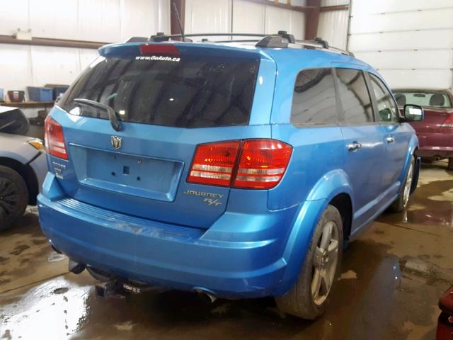 3D4GH67V29T580415 - 2009 DODGE JOURNEY R/ BLUE photo 4