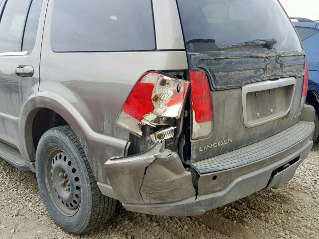5LMEU88H74ZJ10637 - 2004 LINCOLN AVIATOR Qəhvəyi foto 9