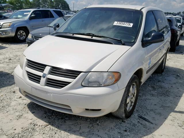 1D4GP45R16B682055 - 2006 DODGE CARAVAN SX WHITE photo 2