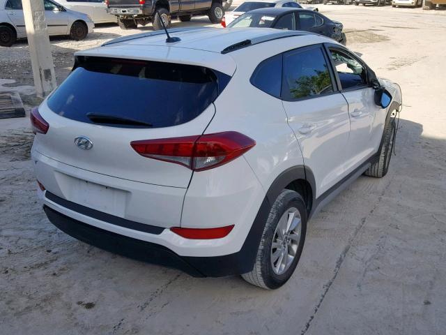 KM8J33A41HU364345 - 2017 HYUNDAI TUCSON LIM WHITE photo 4