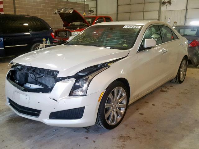 1G6AH5R31D0115853 - 2013 CADILLAC ATS LUXURY WHITE photo 2