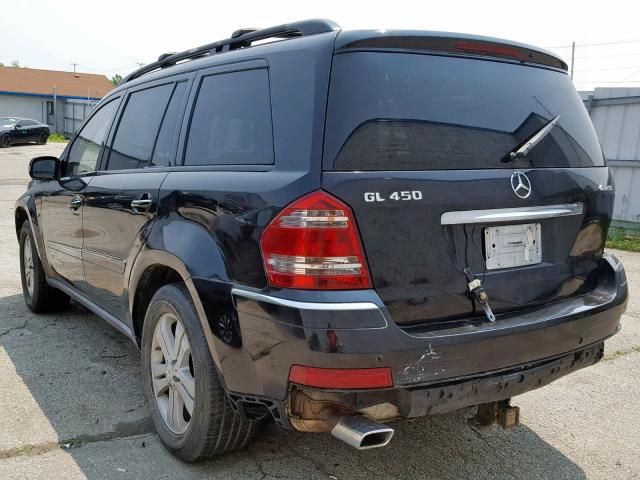 4JGBF71E77A138368 - 2007 MERCEDES-BENZ GL 450 4MA BLACK photo 3