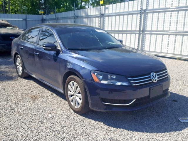 1VWAP7A37DC021348 - 2013 VOLKSWAGEN PASSAT S BLUE photo 1