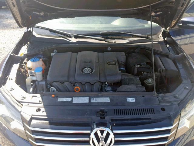 1VWAP7A37DC021348 - 2013 VOLKSWAGEN PASSAT S BLUE photo 7