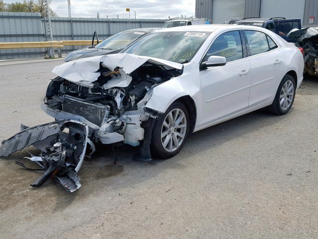 1G11D5SL5FF132652 - 2015 CHEVROLET MALIBU 2LT WHITE photo 2