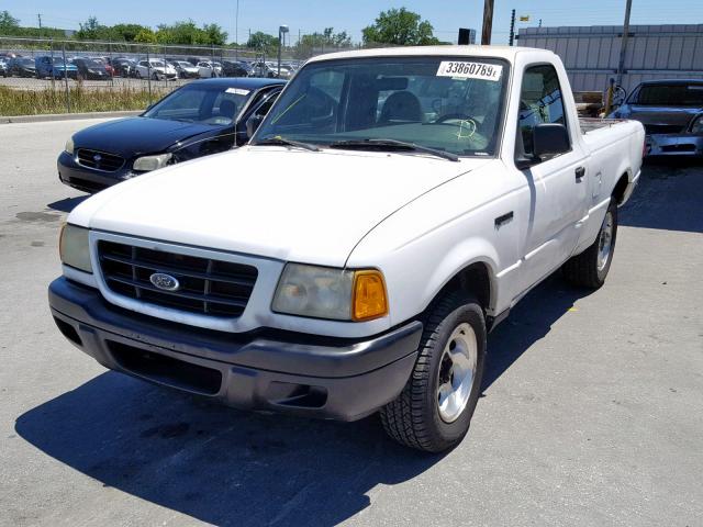 1FTYR10D03PA69526 - 2003 FORD RANGER WHITE photo 2