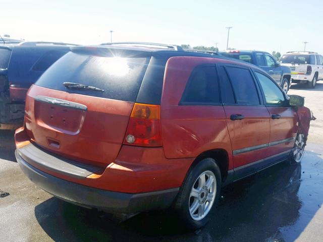 2A8GM48446R605700 - 2006 CHRYSLER PACIFICA RED photo 4