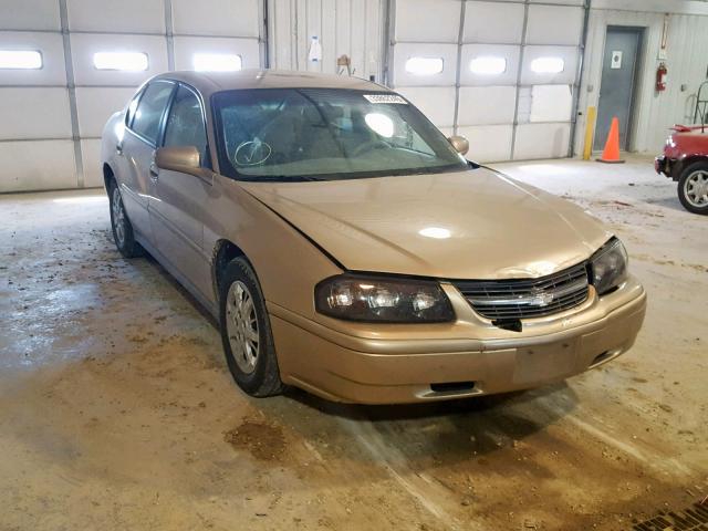 2G1WF52E559101989 - 2005 CHEVROLET IMPALA GOLD photo 1