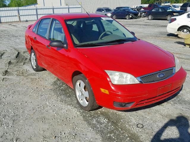 1FAHP34NX7W192191 - 2007 FORD FOCUS ZX4 RED photo 1