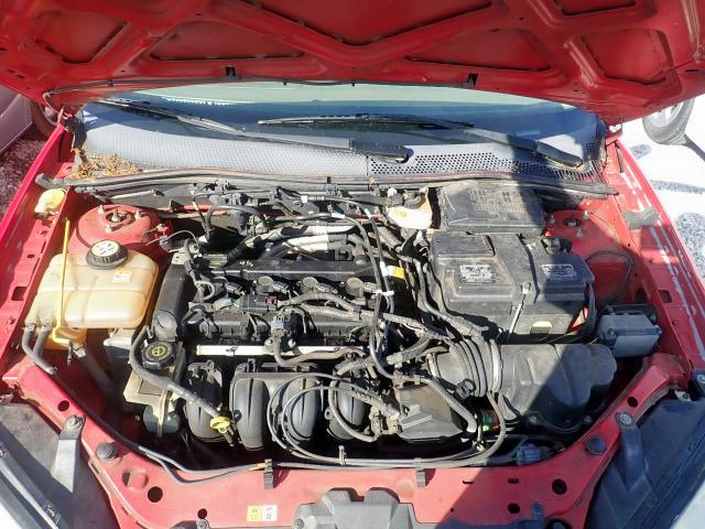 1FAHP34NX7W192191 - 2007 FORD FOCUS ZX4 RED photo 7