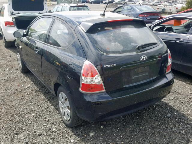 KMHCM3AC6AU153998 - 2010 HYUNDAI ACCENT BLU BLACK photo 3