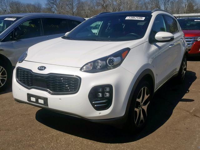 KNDPRCA62H7062110 - 2017 KIA SPORTAGE S WHITE photo 2