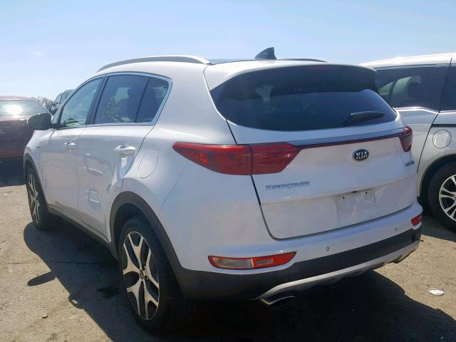 KNDPRCA62H7062110 - 2017 KIA SPORTAGE S WHITE photo 3