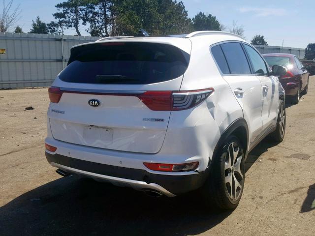 KNDPRCA62H7062110 - 2017 KIA SPORTAGE S WHITE photo 4