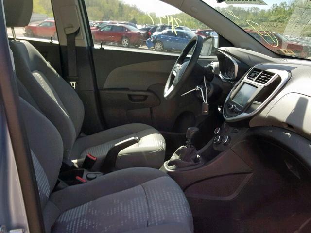 1G1JA5SH9H4144662 - 2017 CHEVROLET SONIC LS SILVER photo 5