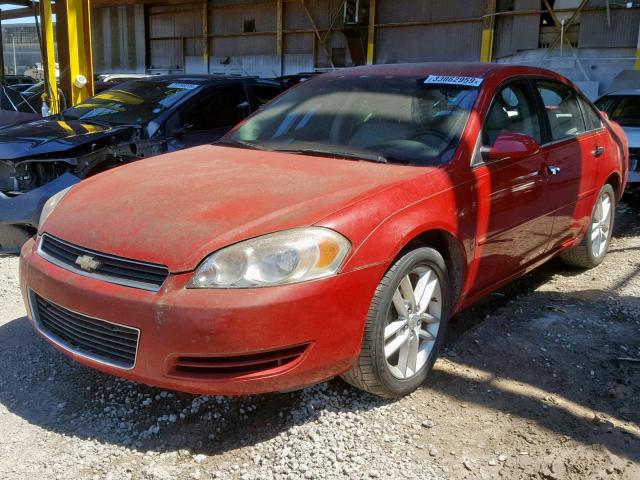 2G1WU583481197192 - 2008 CHEVROLET IMPALA LTZ RED photo 2