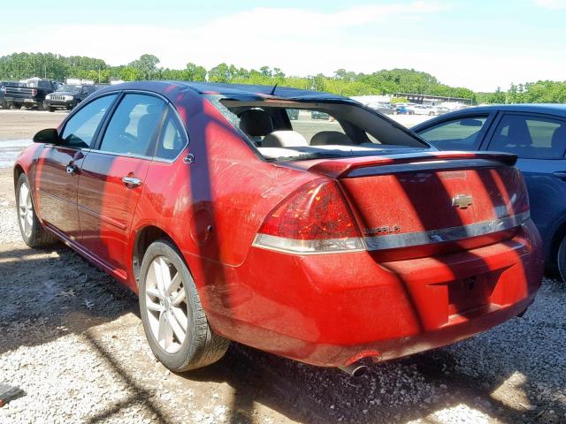 2G1WU583481197192 - 2008 CHEVROLET IMPALA LTZ RED photo 3