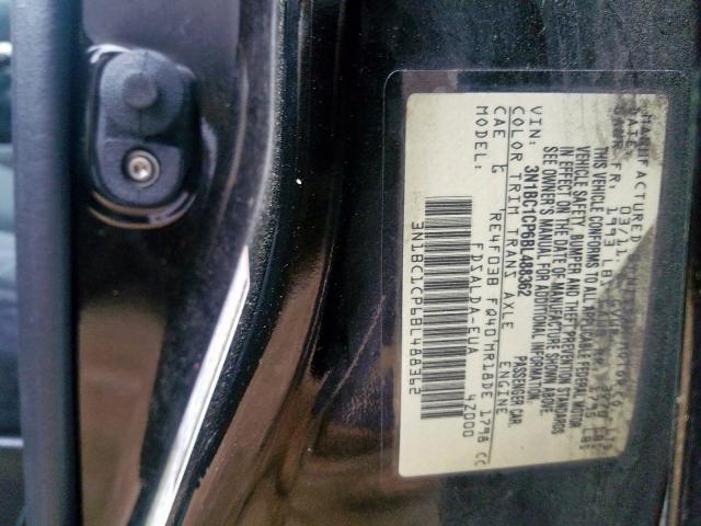 3N1BC1CP6BL488362 - 2011 NISSAN VERSA S  photo 10