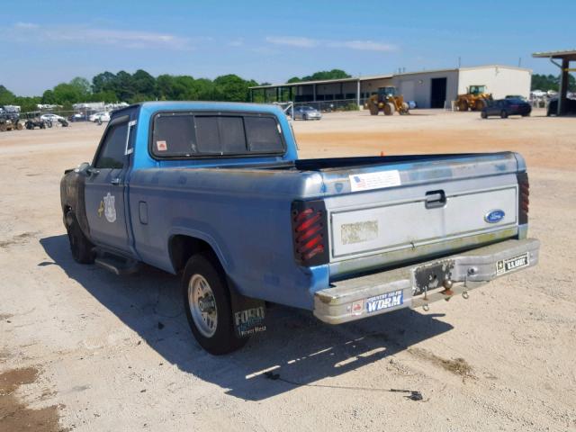 1FTBR10C1EUB87148 - 1984 FORD RANGER BLUE photo 3