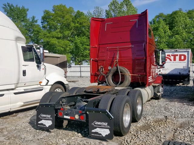 4V4NC9EH4FN914039 - 2015 VOLVO VN VNL RED photo 4