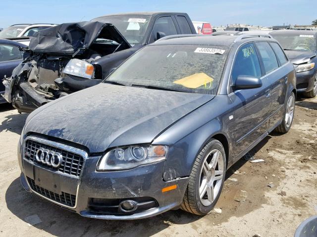 WAUKF98E98A116313 - 2008 AUDI A4 2.0T AV GRAY photo 2