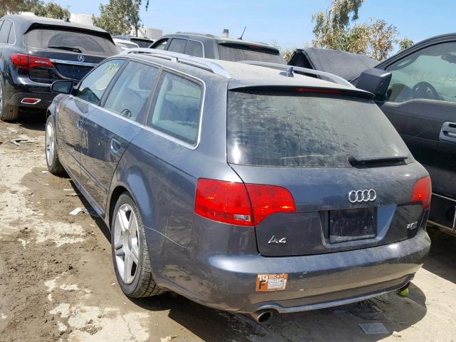 WAUKF98E98A116313 - 2008 AUDI A4 2.0T AV GRAY photo 3