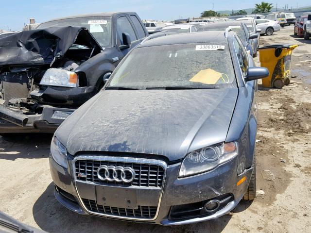 WAUKF98E98A116313 - 2008 AUDI A4 2.0T AV GRAY photo 9