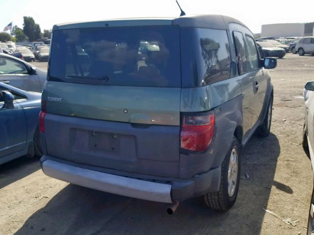 5J6YH18604L008933 - 2004 HONDA ELEMENT EX GREEN photo 4