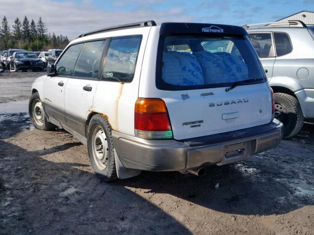 JF1SF6557YH711437 - 2000 SUBARU FORESTER S WHITE photo 3