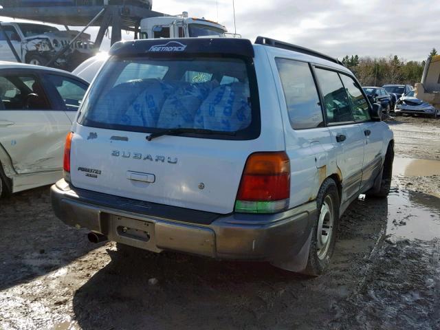 JF1SF6557YH711437 - 2000 SUBARU FORESTER S WHITE photo 4