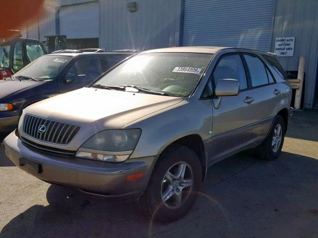 JT6HF10U1Y0126199 - 2000 LEXUS RX 300 GOLD photo 2