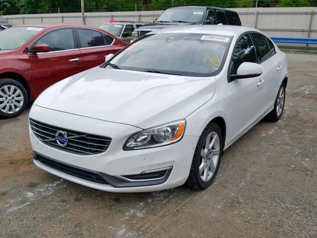 YV140MFJ3F1357937 - 2015 VOLVO S60 WHITE photo 2