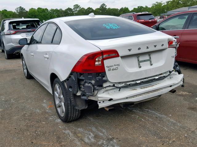 YV140MFJ3F1357937 - 2015 VOLVO S60 WHITE photo 3