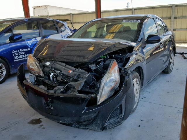 JM1BL1UG8B1446424 - 2011 MAZDA 3 I BLACK photo 2