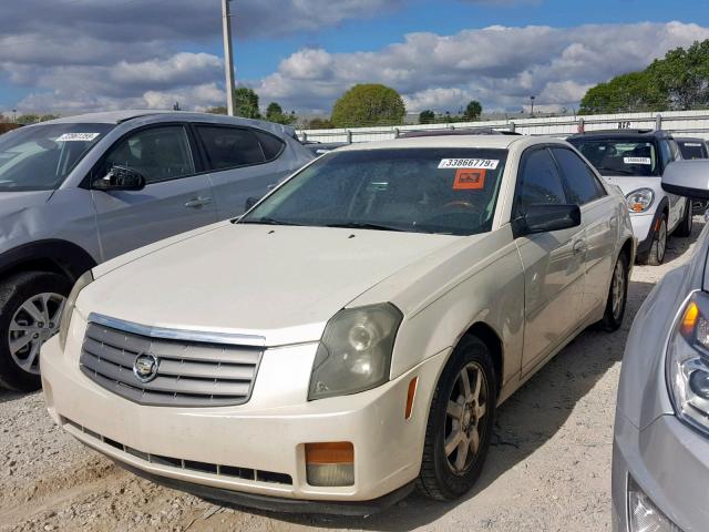 1G6DP567250131469 - 2005 CADILLAC CTS HI FEA WHITE photo 2