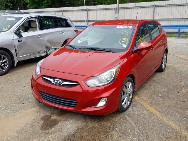 KMHCU5AE1CU027581 - 2012 HYUNDAI ACCENT GLS RED photo 2