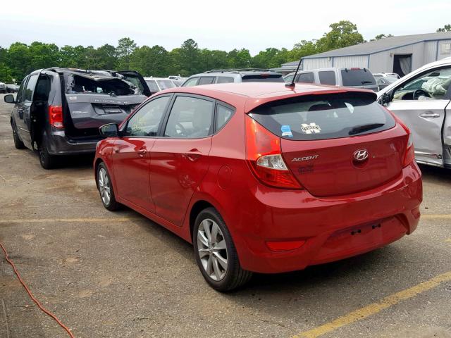 KMHCU5AE1CU027581 - 2012 HYUNDAI ACCENT GLS RED photo 3