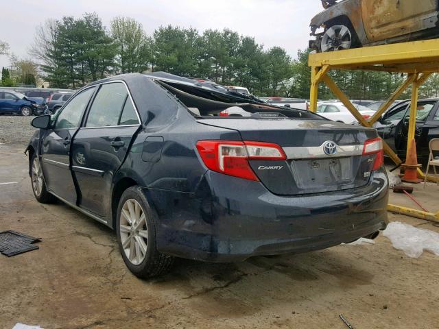 4T1BD1FK3EU127459 - 2014 TOYOTA CAMRY HYBR BLACK photo 3