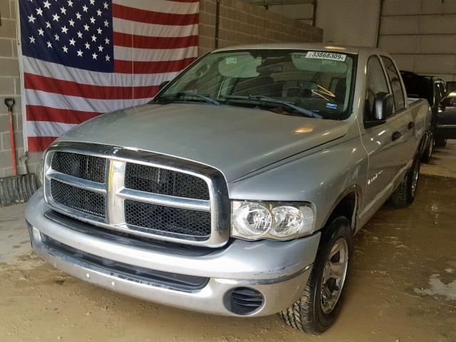 1D7HA18N45S125445 - 2005 DODGE RAM 1500 S SILVER photo 2