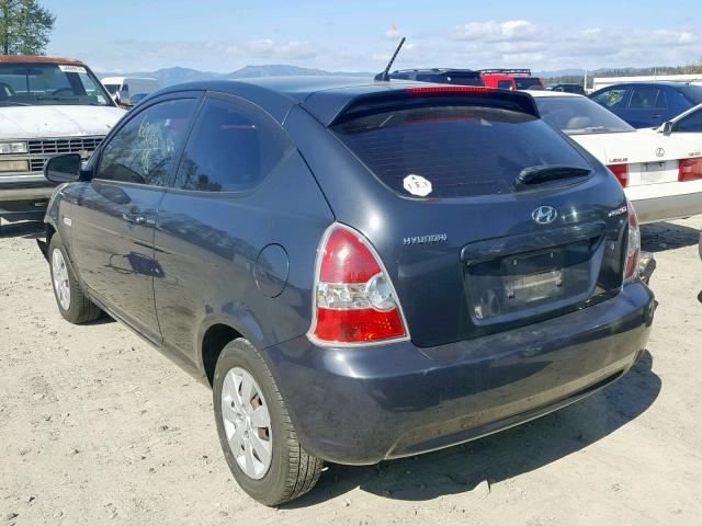 KMHCM3ACXAU162784 - 2010 HYUNDAI ACCENT BLU GRAY photo 3