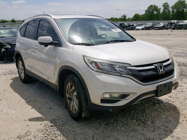 5J6RM3H76FL010905 - 2015 HONDA CR-V EXL WHITE photo 1