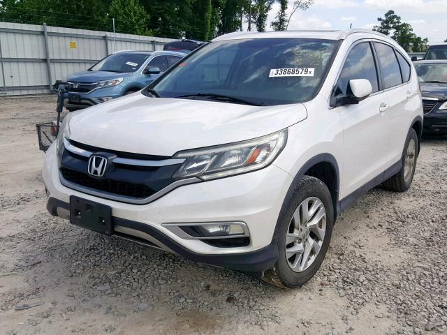 5J6RM3H76FL010905 - 2015 HONDA CR-V EXL WHITE photo 2