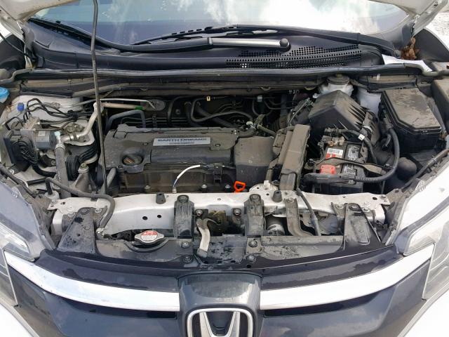 5J6RM3H76FL010905 - 2015 HONDA CR-V EXL WHITE photo 7