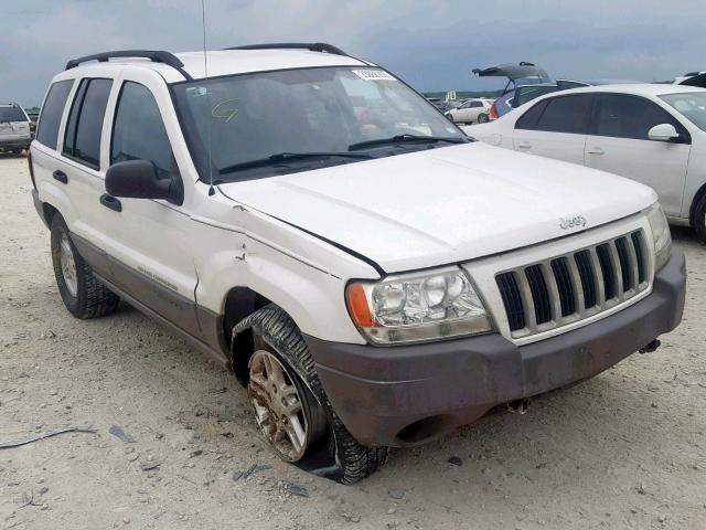 1J4GW48S04C182663 - 2004 JEEP GRAND CHER WHITE photo 1