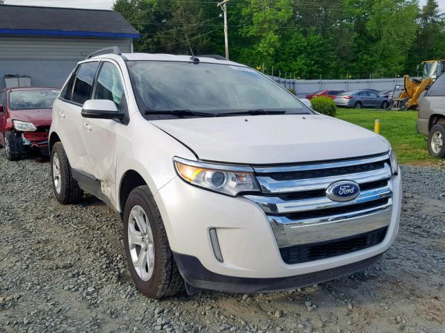 2FMDK3JC3DBA09507 - 2013 FORD EDGE SEL WHITE photo 1