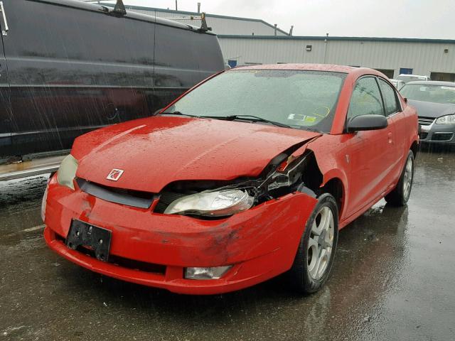 1G8AW12F23Z177606 - 2003 SATURN ION LEVEL RED photo 2