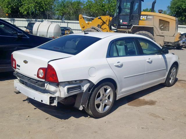 1G1ZG57B39F205287 - 2009 CHEVROLET MALIBU LS WHITE photo 4
